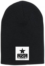 Rocksteady Running - Logo Slouch Beanie - Olive, White and Black