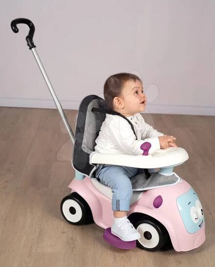 Set odrážedlo rozšiřitelné se zvuky Maestro Ride-On Pink 3in1 Smoby s měkkým textilním potahem