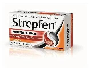 Strepfen Pomeranč bez cukru 24 pastilek