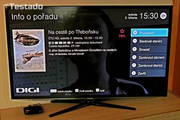 Recenze digitální televize DIGI TV