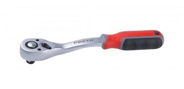 Ráčna vyhnutá PROFI, 3/8", CrV, 72 zubů, FESTA