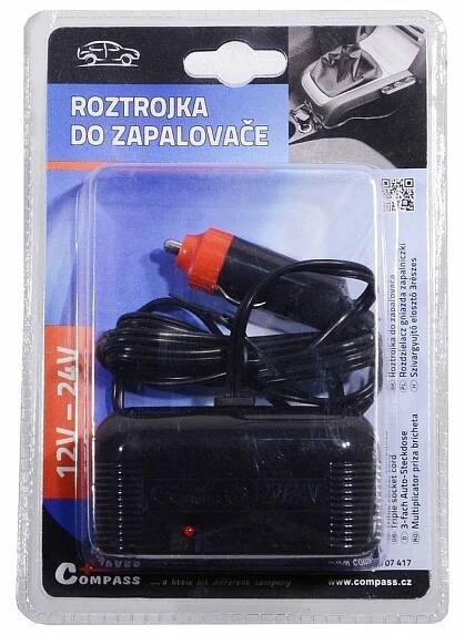 Roztrojka 12/24V s kabelem COMPASS - TorriaCars