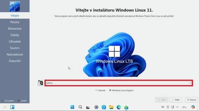 Instalátor Windows Linux 11