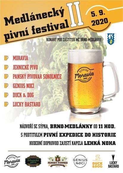Medlánecký pivni festival 2020