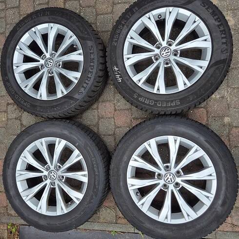 ZIMA RÁFKY 215/65 R17 VW TIGUAN 2 SKODA KODIAQ Q3 Seat TARRACO + senzory