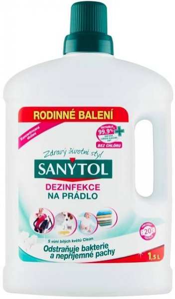 Sanytol Dezinfekce na prádlo 1,5 l od 153 Kč