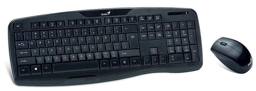 Klávesnice+myš GENIUS KB-8000X USB Black CZK+SK 369 Kč