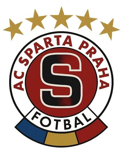 Logo AC Sparta Praha s hvězdami – VytvořSiPotisk.cz
