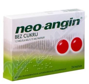Neo-angin bez cukru 1.2mg/0.6mg/5.72mg pas.24