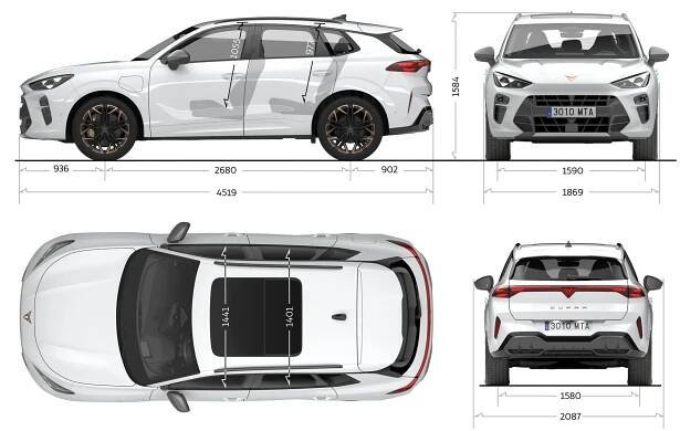 Nová CUPRA Terramar - Technická data | CUPRA