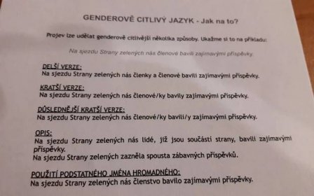 Galerie: Členové, členky, hostky. Zelení mají manuál, jak správně nazvat lidi - Galerie - Echo24.cz
