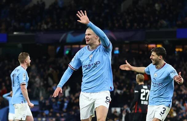 Fotbalisté Manchesteru City rozdrtili Lipsko 7:0, pět branek nasázel nezastavitelný Haaland