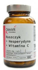 OstroVit Pharma ruscus + hesperidin + vitamin C 60 kapslí | NAMAKANEJ.cz