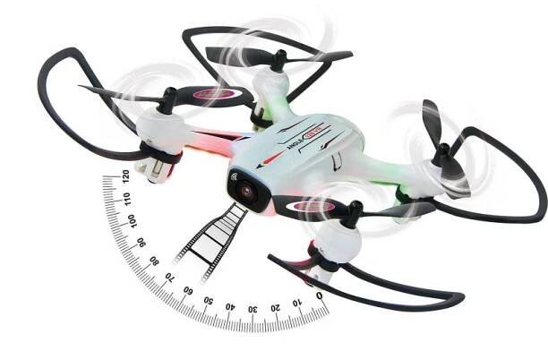 R/C Dron Nadmořská výška širokoúhlými 120° 4+8 Kanál 2,4GHz Ovladač Bílá - obrázek č. 7