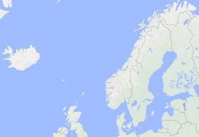 Slepá mapa států – severní Evropa