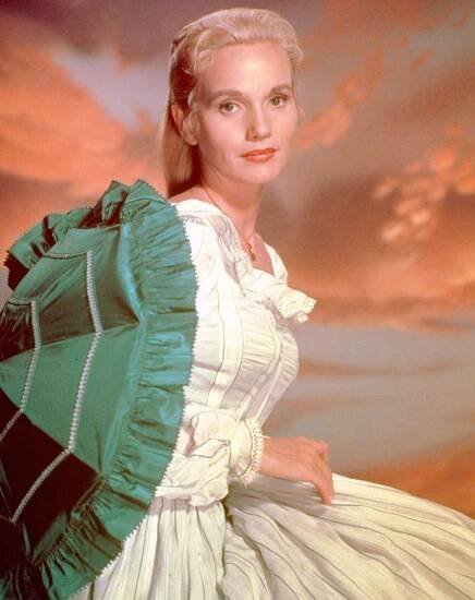 Eva Marie Saint, US actress, in a publicity portrait issued for the television play, 'Our Town', an episode of 'Producer's Showcase', USA, 1955. The television play, adapted from the play by Thornton Wilder (1897-1975), starred Saint as 'Emily Webb'