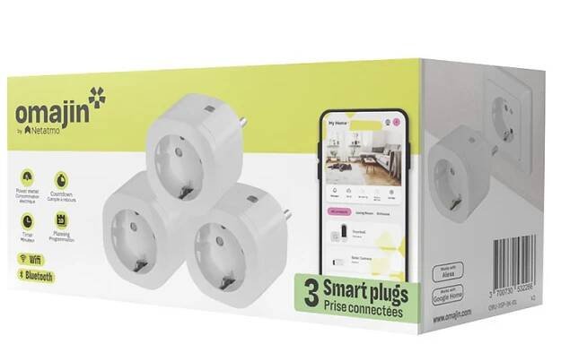 Balíček 3 inteligentních bezdrátových zásuvek, Tuya, Omajin od Netatmo