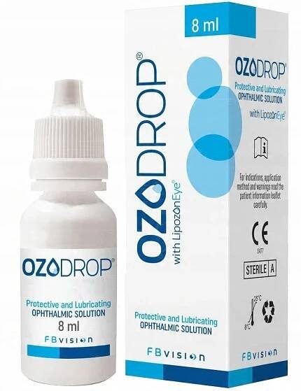 Hydratační oční kapky s ozonem OZODROP 8 ml EAN (GTIN) 8051160700103