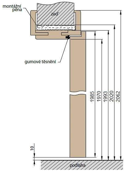 Obložkové - zárubně - STOCK _DOOR - skladem
