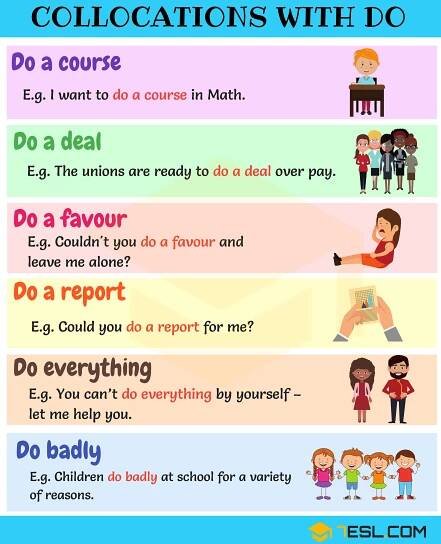 42 Collocations with Do in English • 7ESL