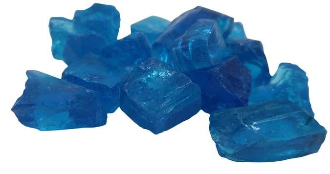 Blue chippings