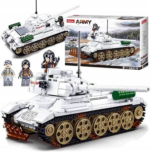 Stavebnice Tank T-34/85 RUDY 102 Zimní verze, Vojsko, Armáda STŘEDNÍ TANK Druh sada