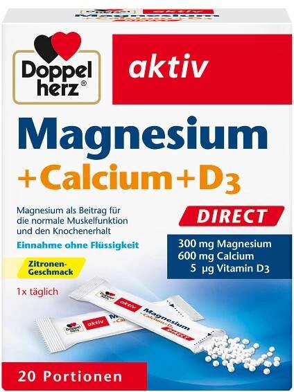 Doppelherz Magnesium + Calcium + D3 Direct