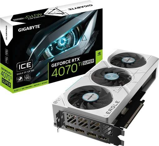 GIGABYTE GeForce RTX 4070 Ti SUPER EAGLE OC ICE 16G