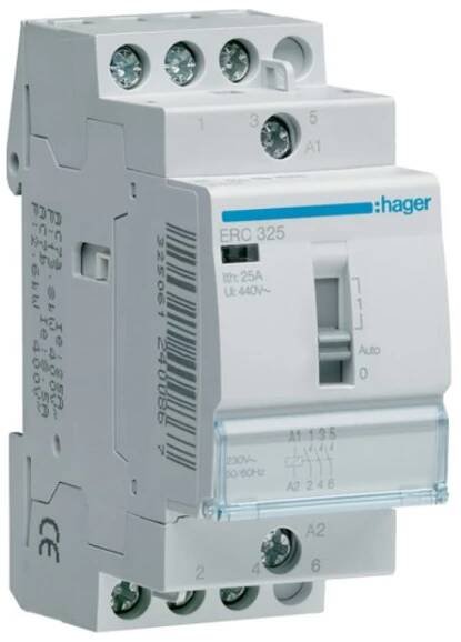 Hager Stykač 25A, 3S, 230V AC, ERC325
