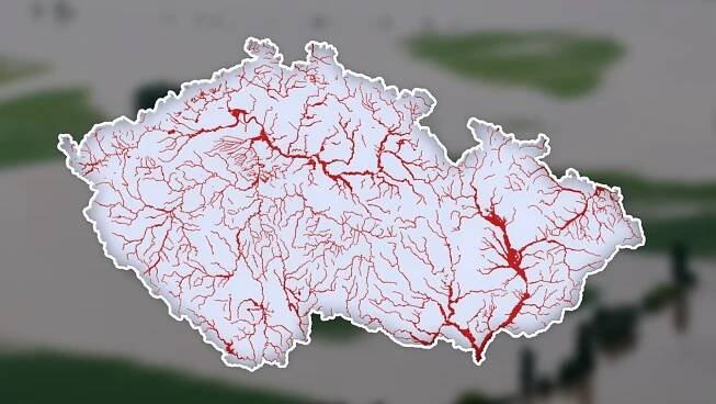 Podívejte se na záplavové oblasti v případě stoleté, dvacetileté a pětileté vody