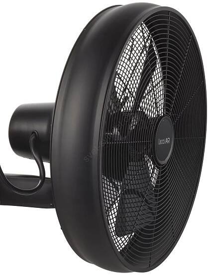 Lucci air 213124 - Nástěnný ventilátor BREEZE 55W/230V černá pr. 46 cm + dálkové ovládání