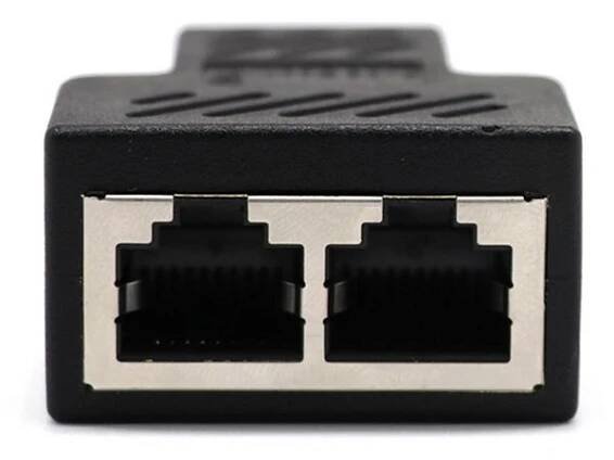 RJ45 Ethernet LAN síťový rozbočovač Y dvojitý adaptér 3portový spojovací konektor