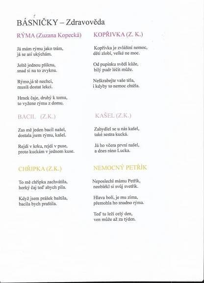 an open book with some type of text on the front and back cover, in different colors