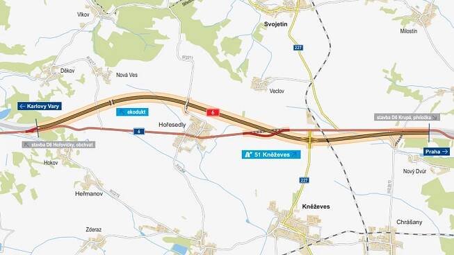 Dokončovaná část dálnice D6 se otevře pro pěší a cyklisty. Auta na ni vyrazí na konci září - Zdopravy.cz