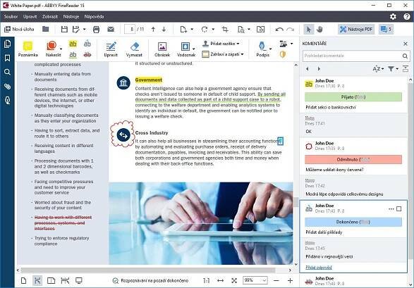 ABBYY FineReader 15 Standard (elektronická licence)