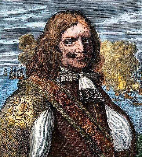 An illustrations show Captain Henry Morgan
