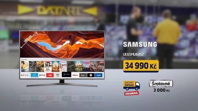 Samsung UE65MU6452 + sleva šrotovné 3000 Kč