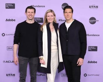 Matthew Reeve, Alexandre Reeve Givens and William Reeve attend the "Super/Man: The Christopher Reeve Story" premiere Jan. 21 at the Sundance Film Festival in Park City, Utah.