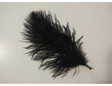 Pštrosí peří černé 5 - 12 cm