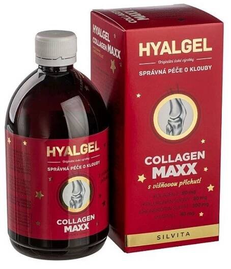 Silvita Hyalgel Collagen Maxx višeň 500 ml