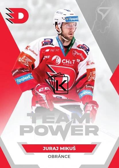 hokejová kartička 2021-22 SportZoo Tipsport Extraliga Team Power TP-16 Juraj Mikuš HC Dynamo Pardubice