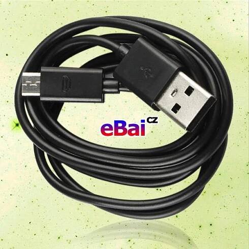 Kabel USB na mikro micro USB 1m bílá