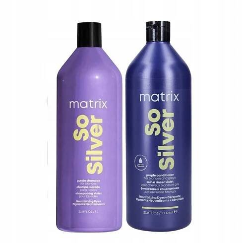 Matrix So Silver sada pro šedivé vlasy šampon kondicionér 1000 ml