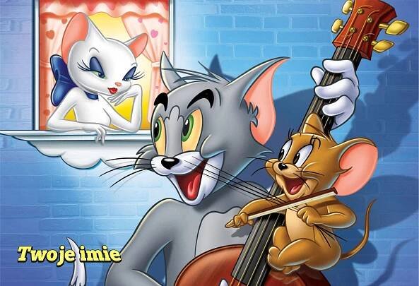 Puzzle s motivem Tom a Jerry 35el + jméno BONUS - Různé vzory!! Značka ostatní