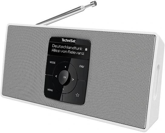 TechniSat DIGITRADIO 2 S kapesní rádio DAB+, FM Bluetooth funkce alarmu, s akumulátorem bílá : Půhy.cz