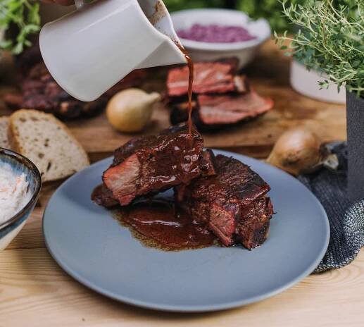 Hovězí sous-vide hovězí žebra - Bylinky