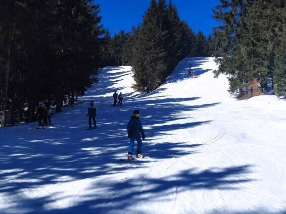 Ski centrum Říčky v Orlických horách.