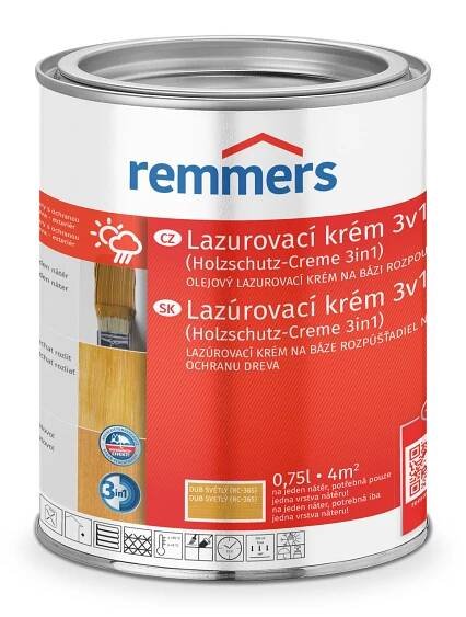 Lazurovací krém 3v1 : Olejový lazurovací krém na... | Remmers