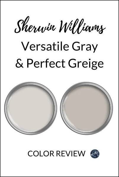 Sherwin Williams Versatile Gray & Perfect Greige: Paint Color Review