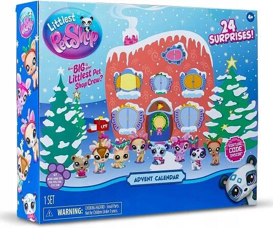 LITTLEST PET SHOP ADVENTNÍ KALENDÁŘ 2024 8 FIGUREK + PŘÍSLUŠENSTVÍ